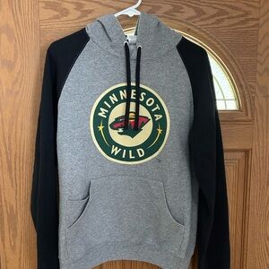 Minnesota Wild Gray and Black Hoodie